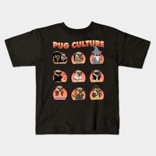 Pug Culture - Movies Kids T-Shirt